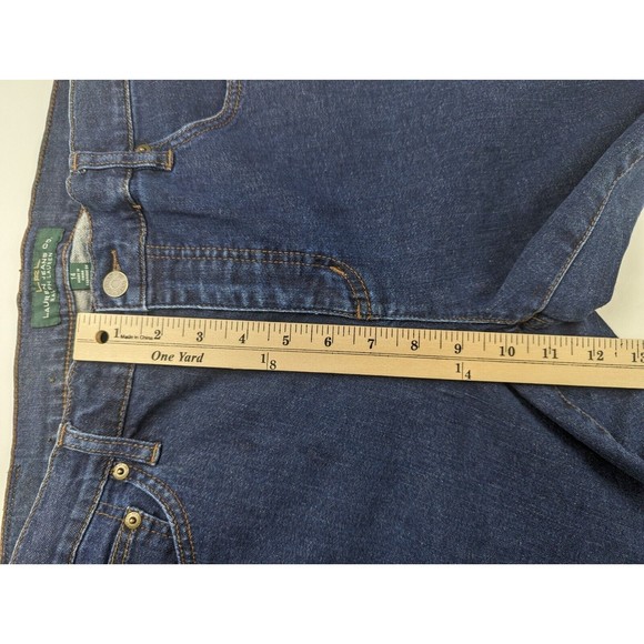 LRL Ralph Lauren Jeans Co Medium Wash Classic Straight Denim Jeans Plus Size 14 - Picture 8 of 10
